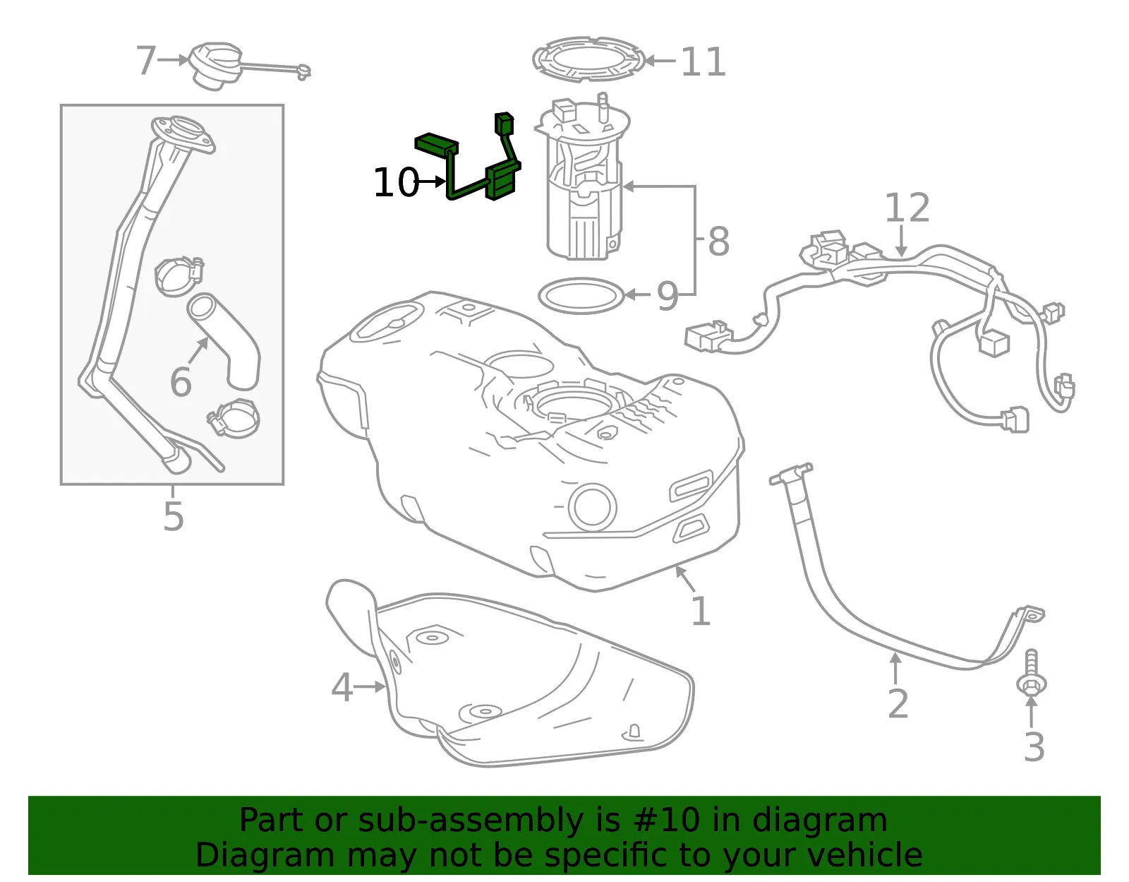 Fuel Level Sensor - GM (13592606)