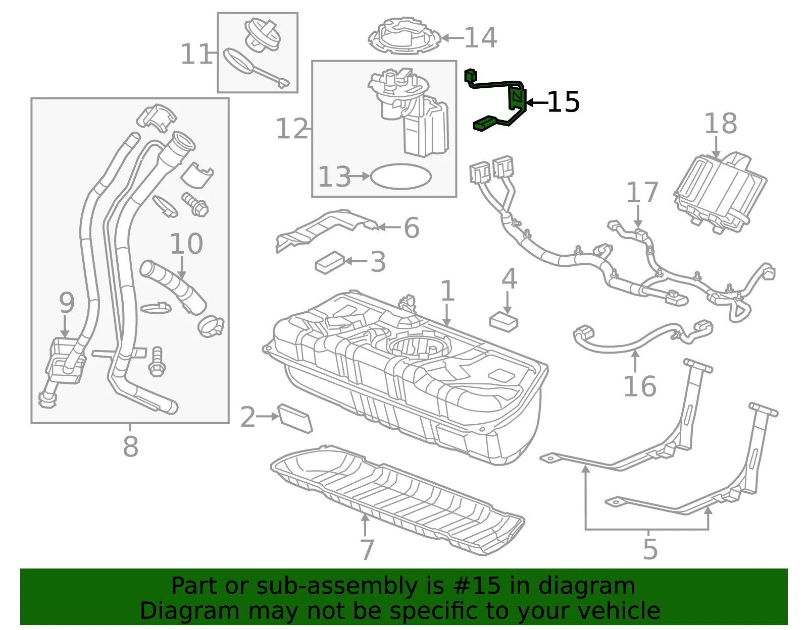 Fuel Level Sensor - GM (13595836)