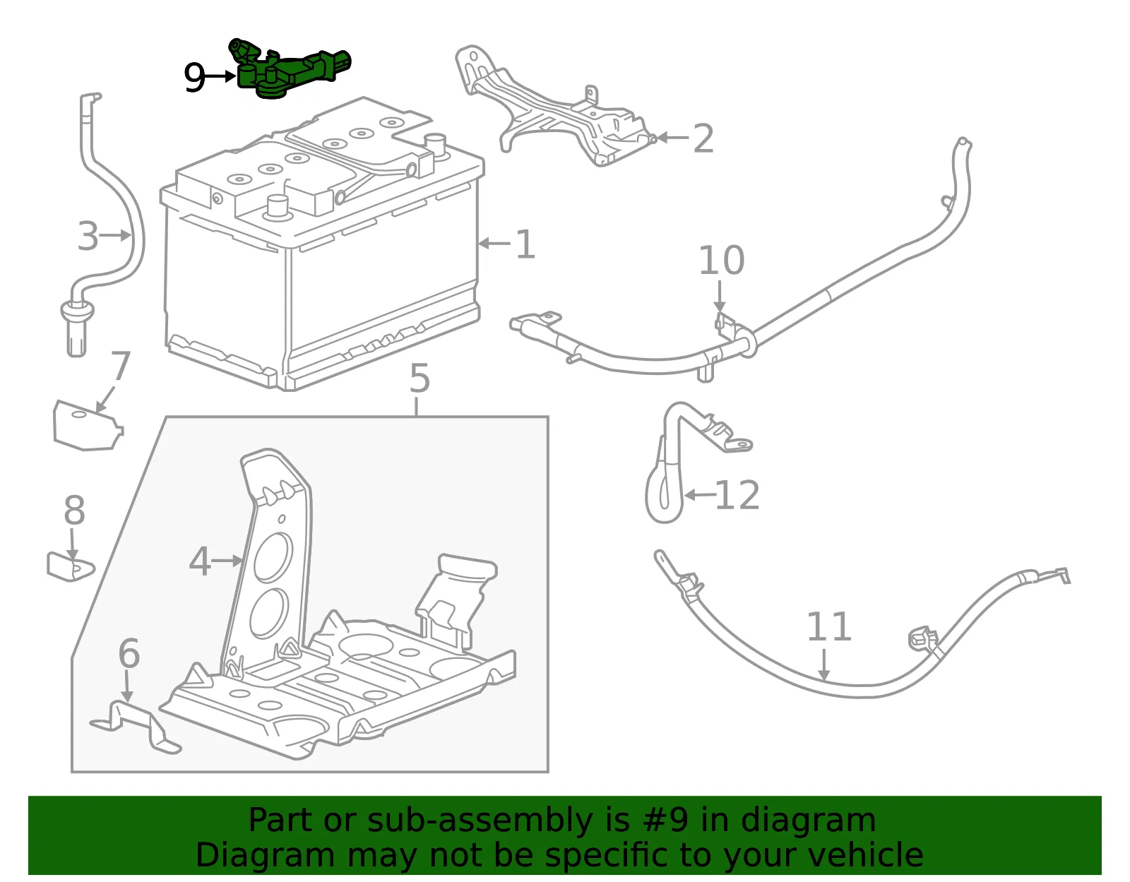 Battery Sensor - GM (13599061)