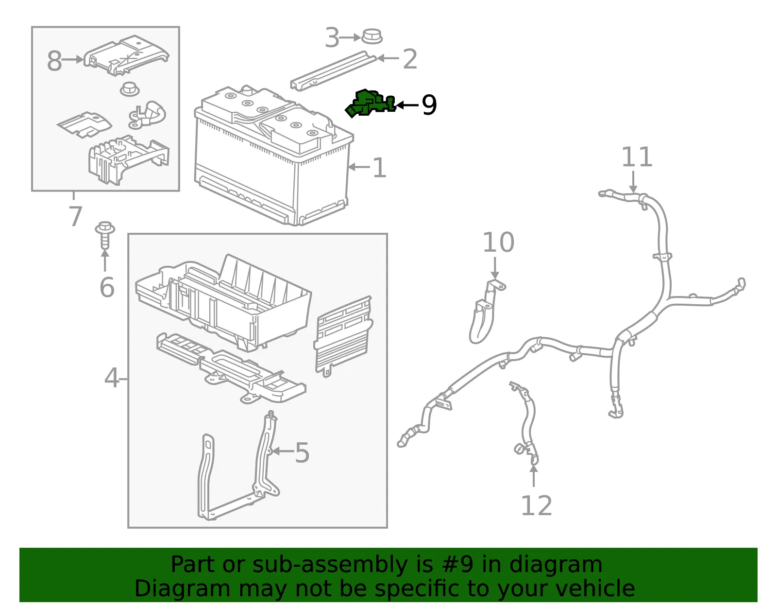 Battery Sensor - GM (13599062)