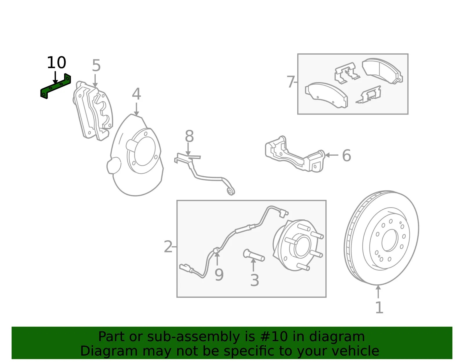 Wheel Speed Sensor Bracket - ACDelco (15133409)