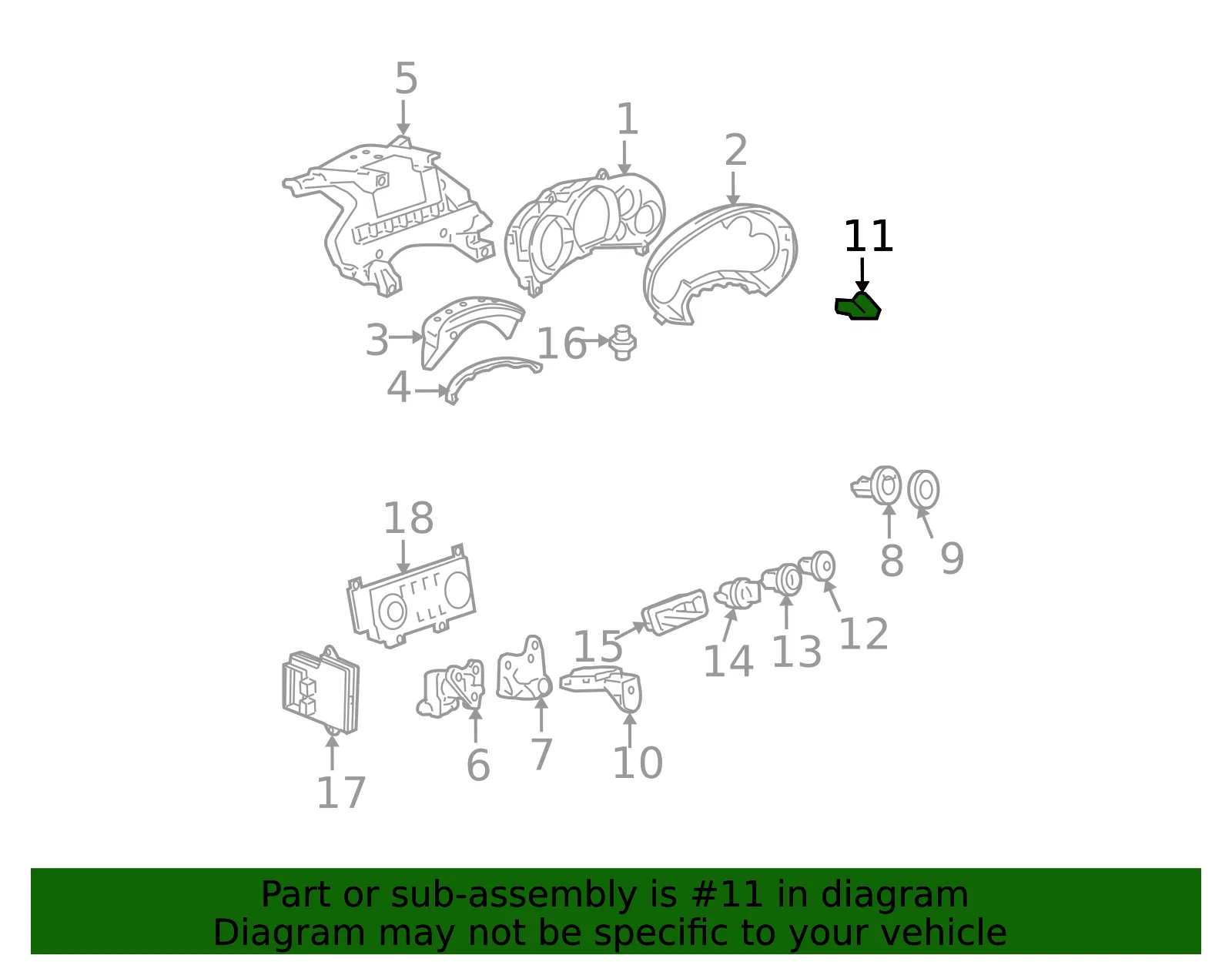 Hazard Warning Switch - GM (15258591)