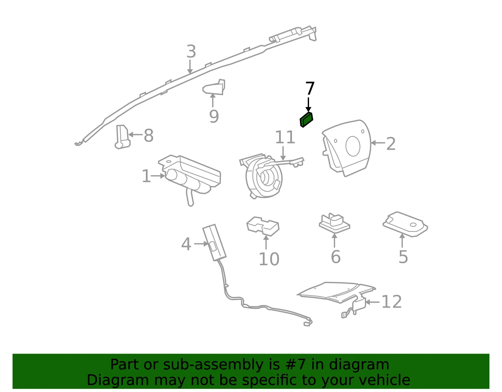Airbag Impact Sensor - GM (15271622)