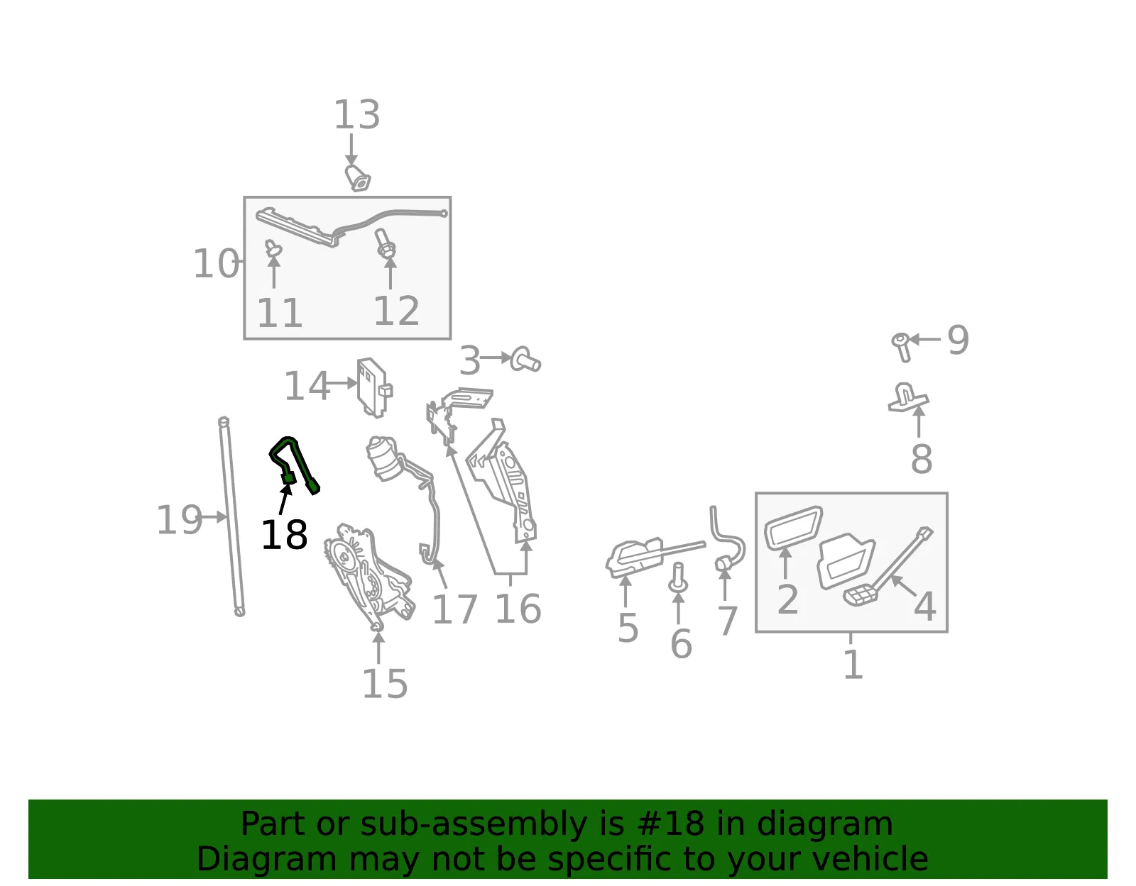 Liftgate Release Switch - GM (15299399)