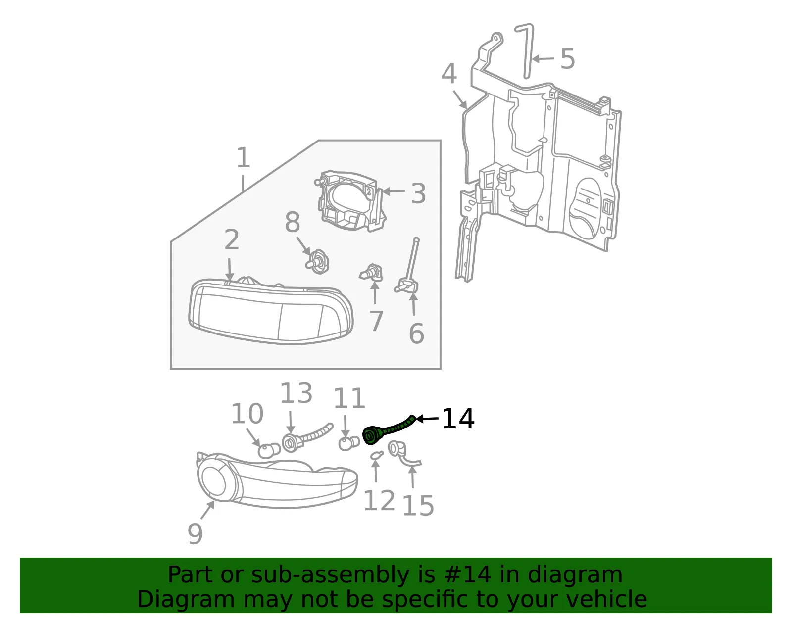 Multi-Purpose Lamp Socket - GM (15306147)