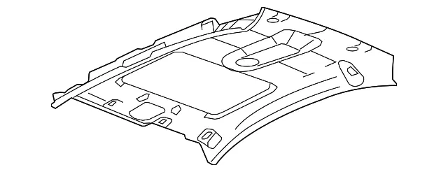 Light Titanium Headliner Trim Panel - GM (15869632)