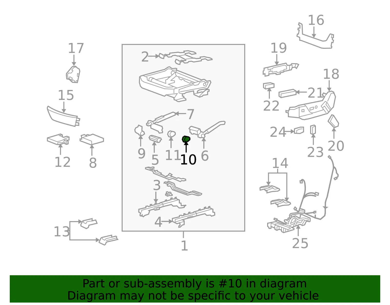 Module Asm F/Seat Adjr Mem - GM (15894169)