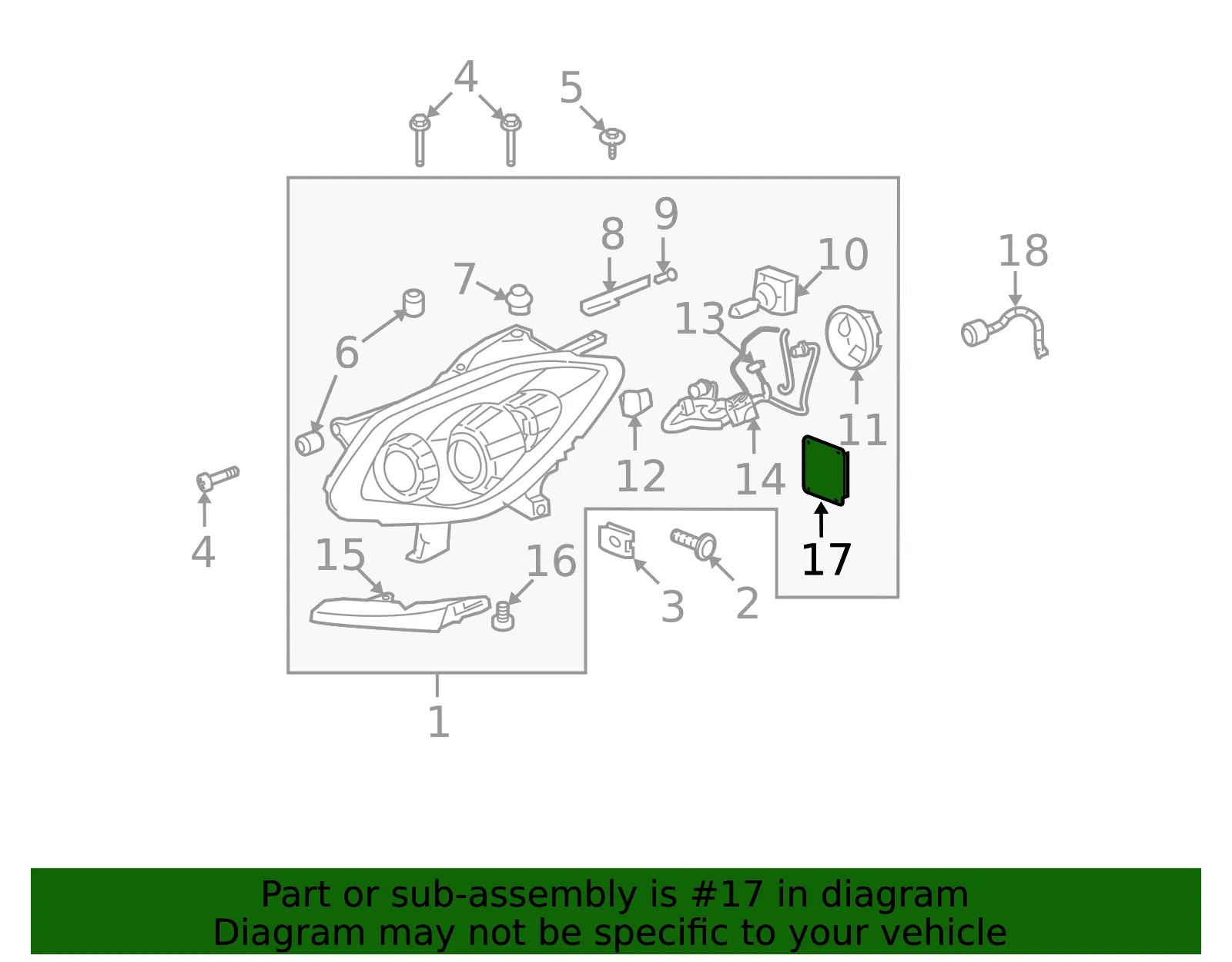 Head Lamp Control Module - GM (15906514)