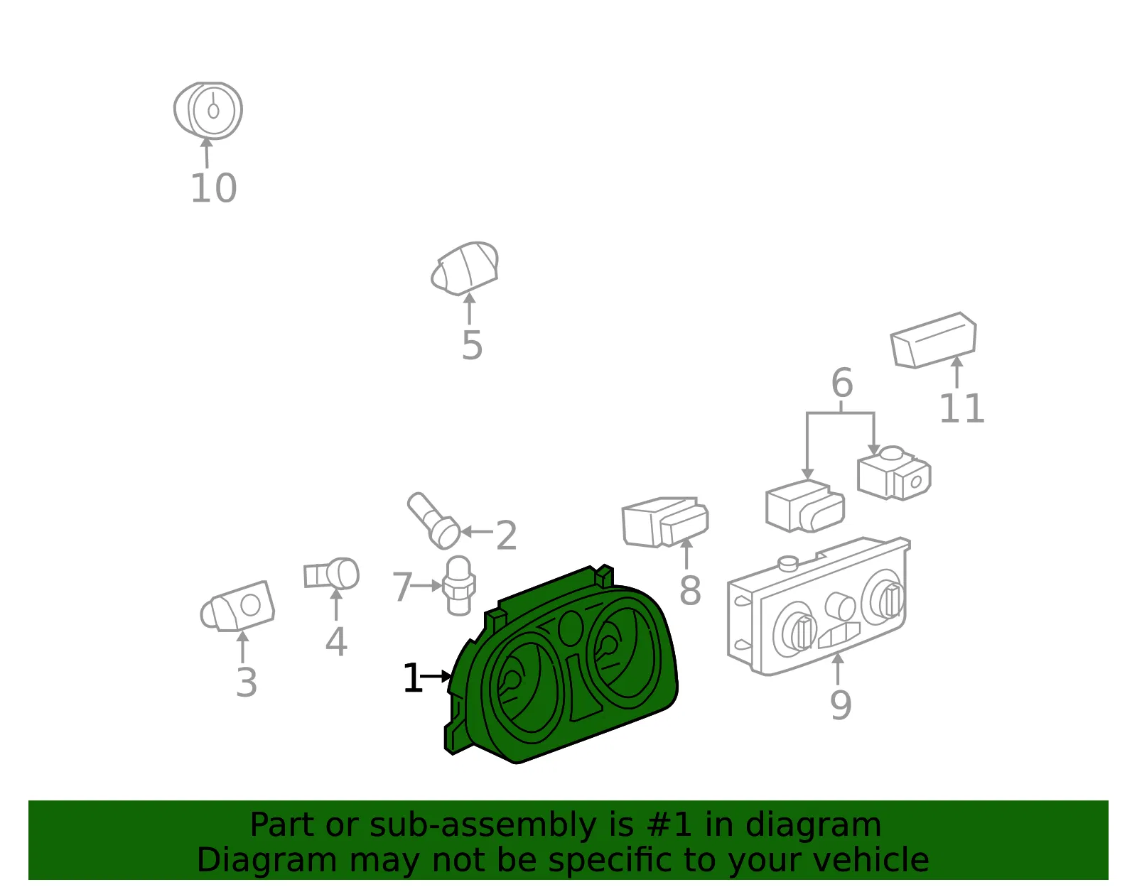 Cluster Assembly - GM (15908167)