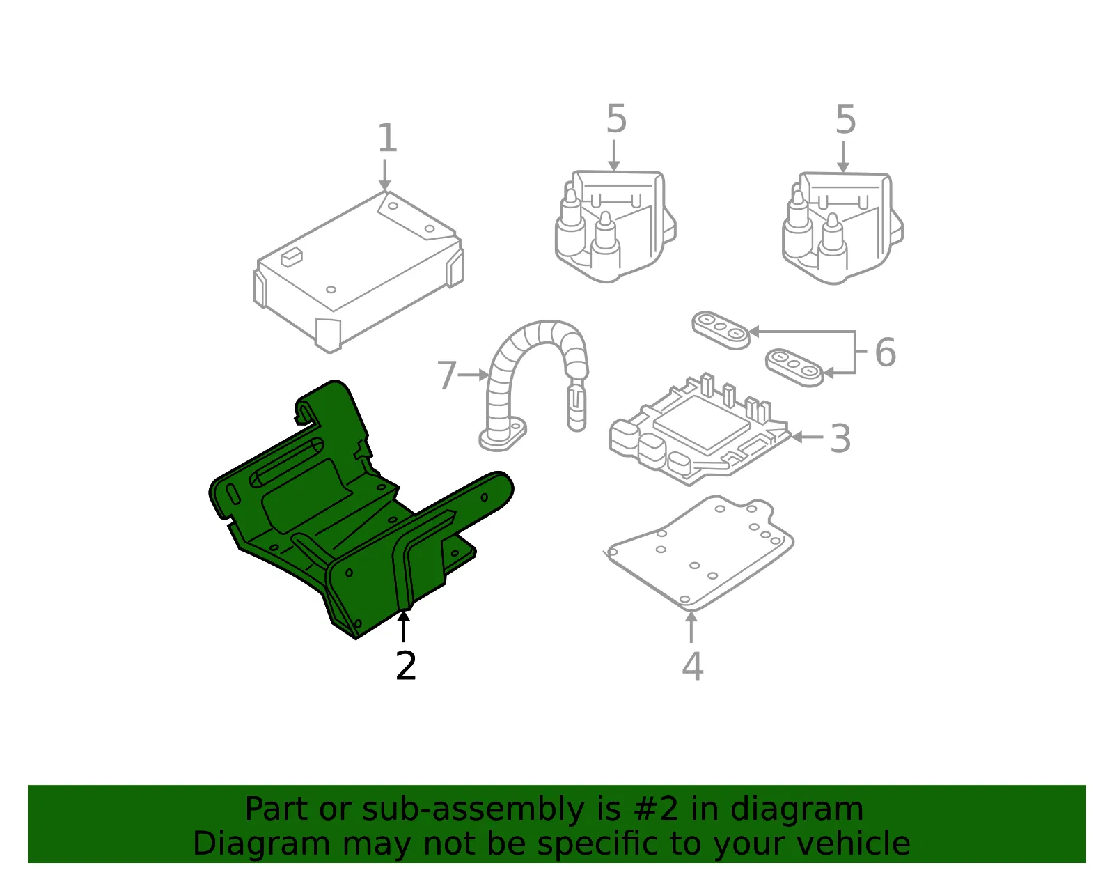 Powertrain Control Module Bracket - GM (15995679)