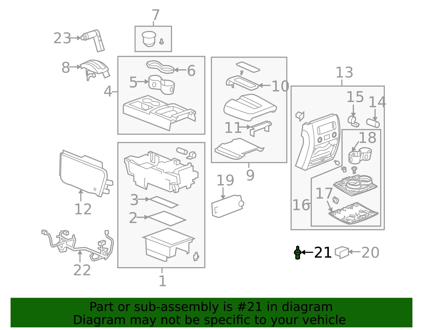 Interior Lamp Switch - GM (1642528)