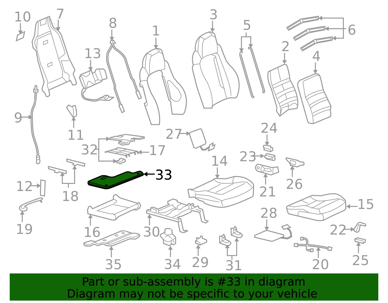Occupant Module Mount Bracket - GM (19123109)