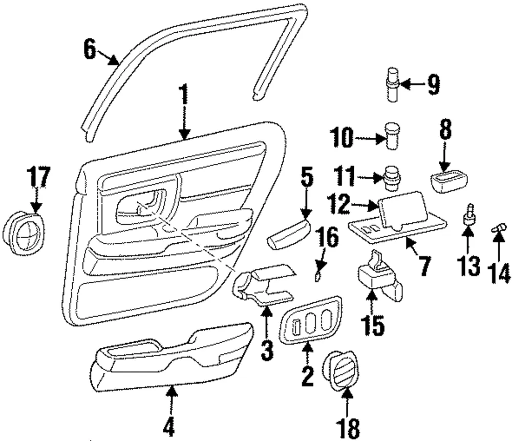 SWITCH ASM SI WDO - GM (19244644)
