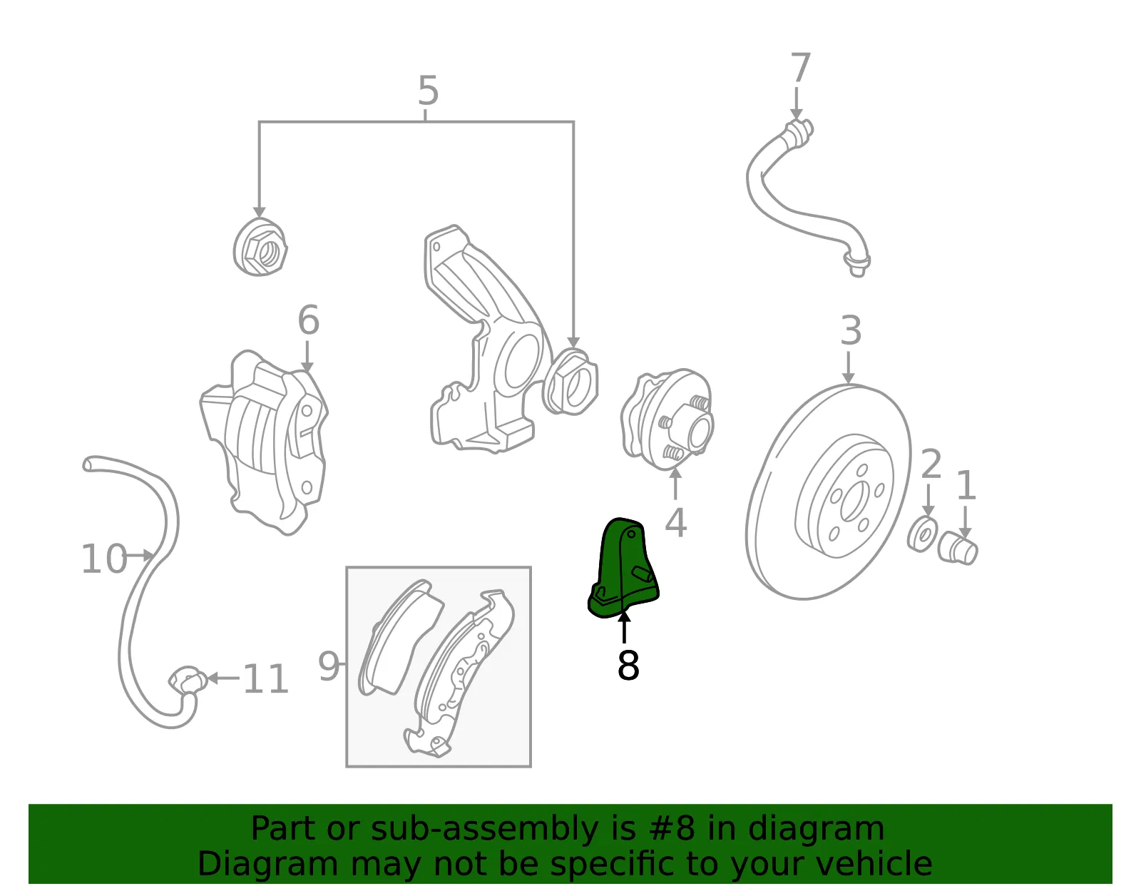 Front Wheel Speed Sensor - ACDelco (19259629)