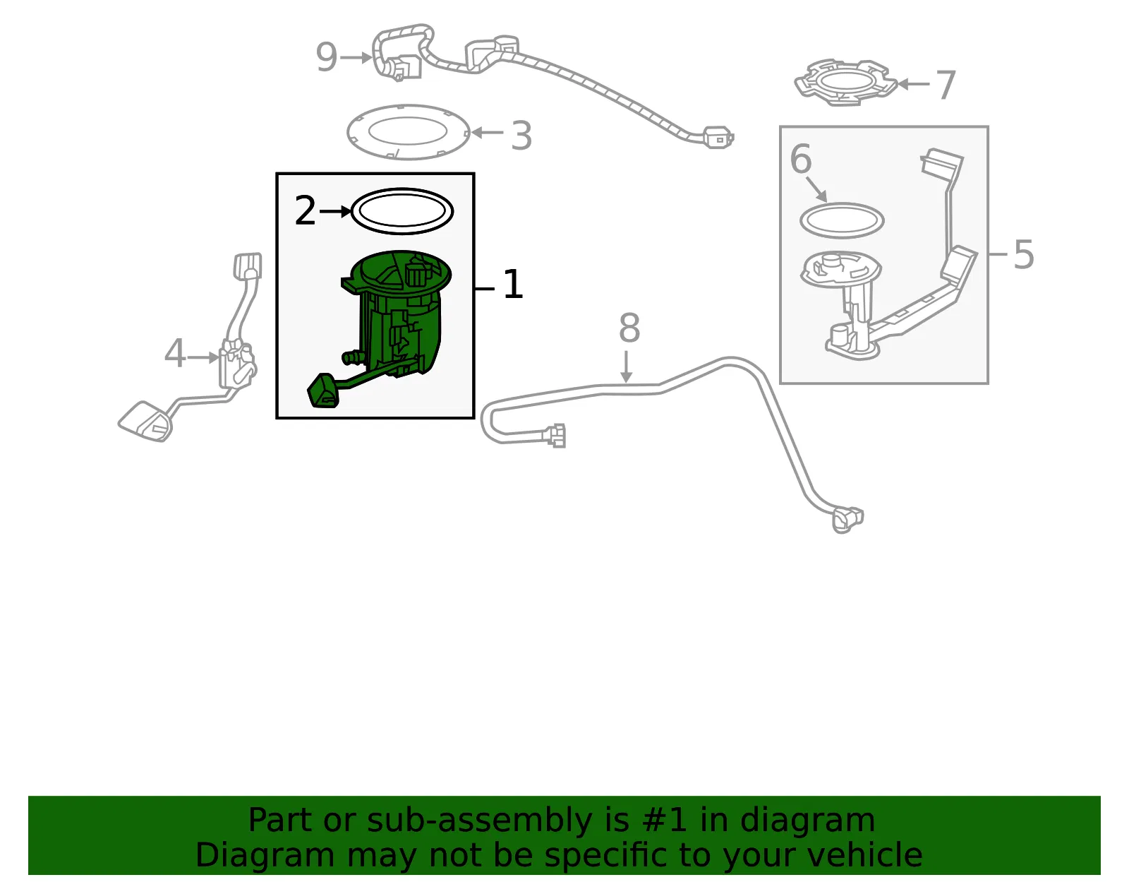 Fuel Pump and Level Sensor Module - GM (19303293)