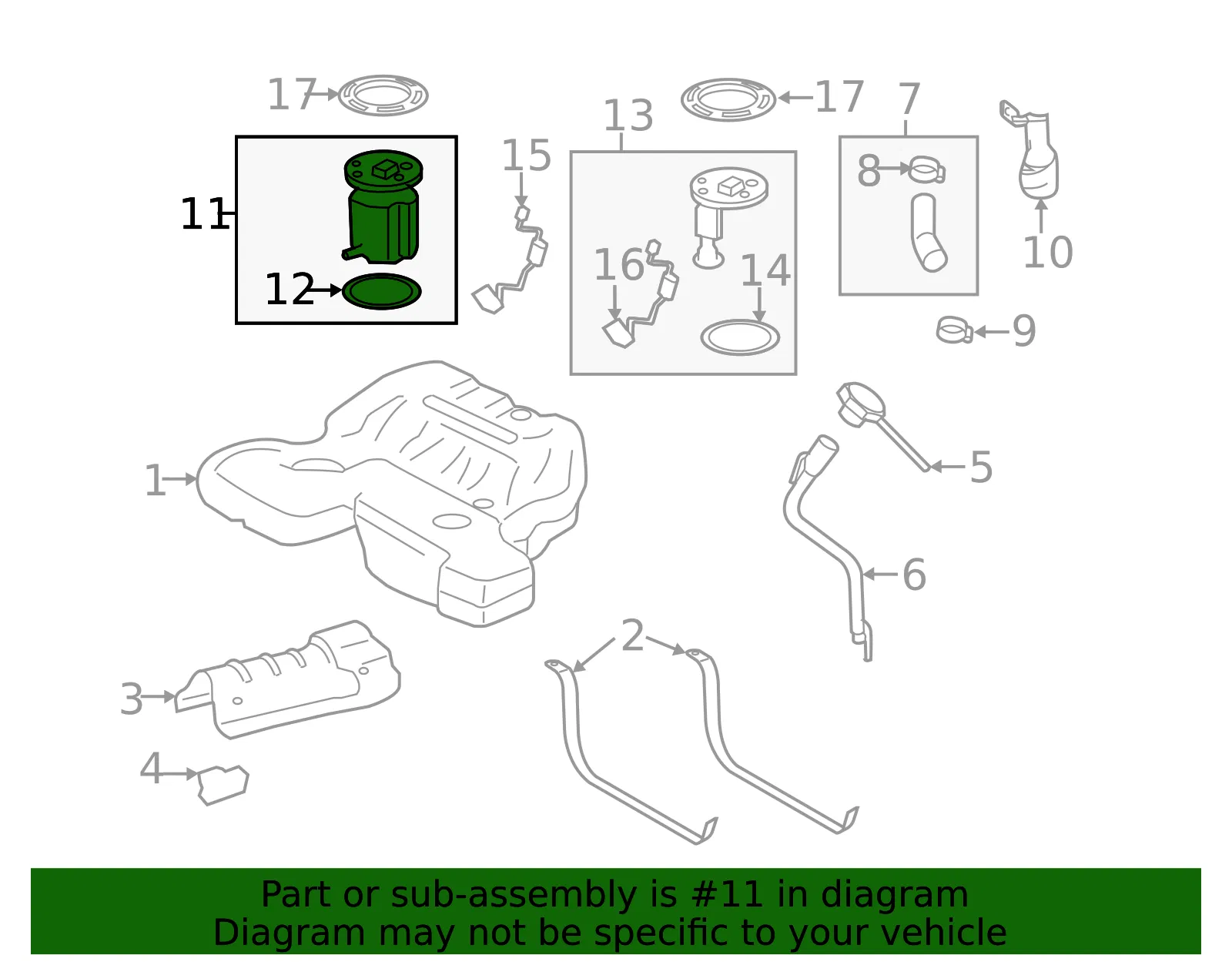 Fuel Pump and Level Sensor Module - GM (19303633)
