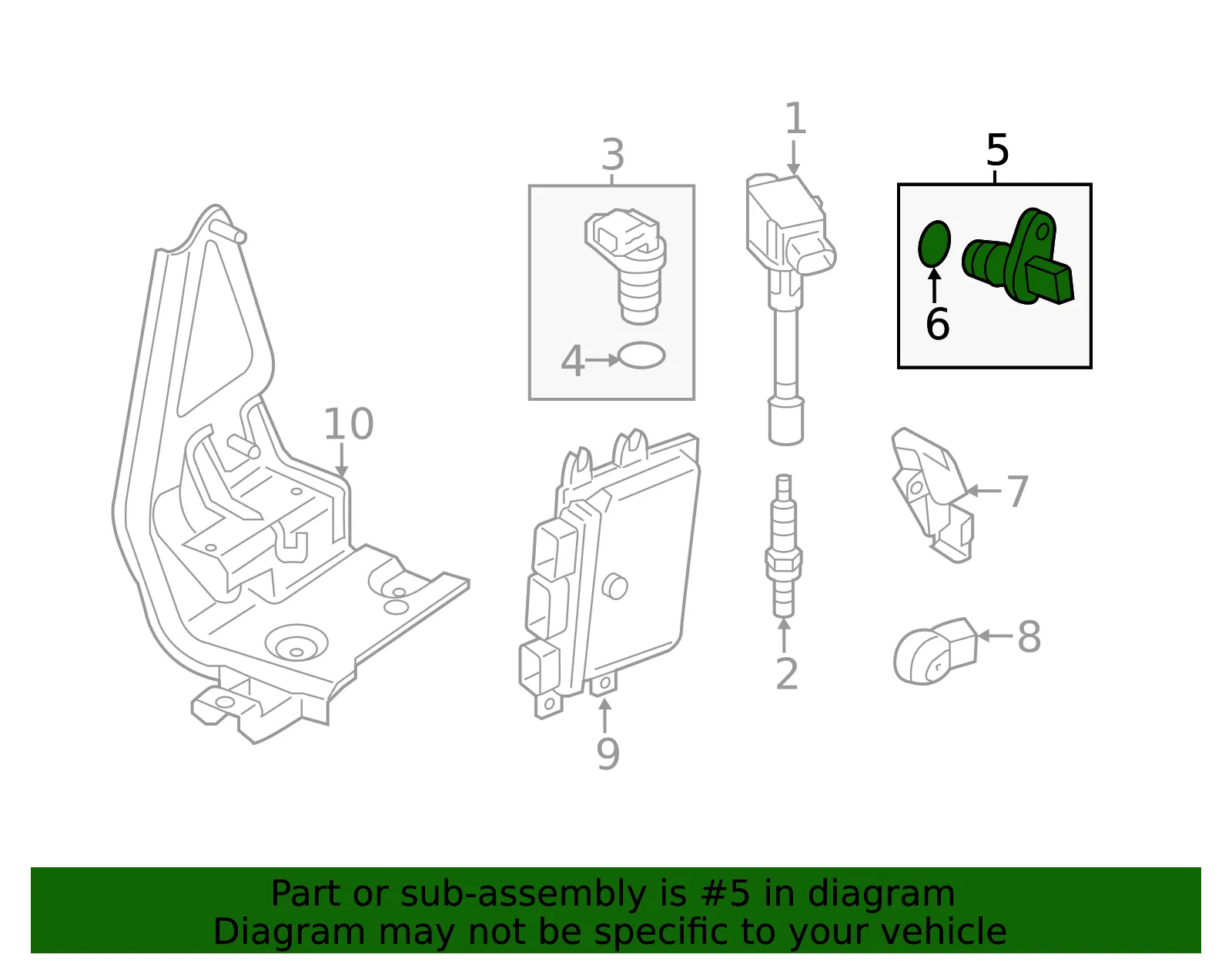 Engine Crankshaft Position Sensor - GM (19316366)