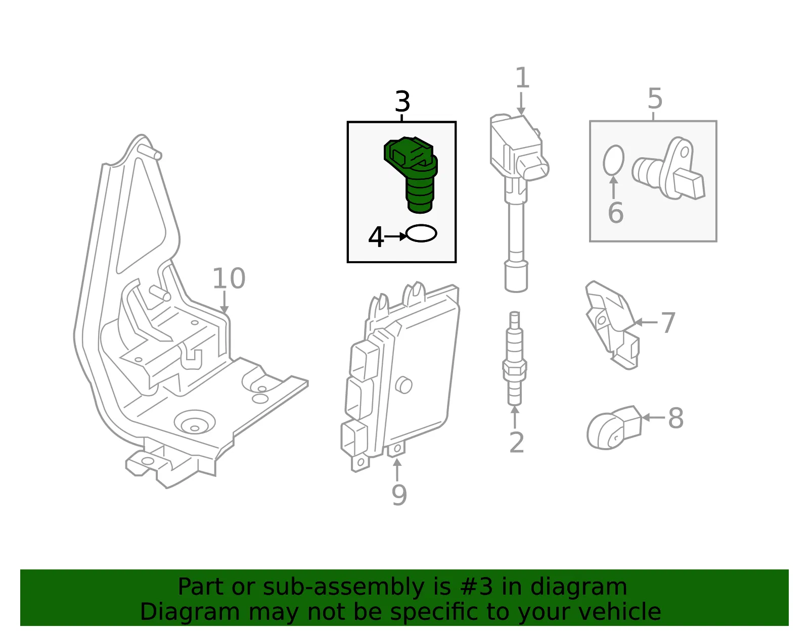 Engine Camshaft Position Sensor - GM (19316367)