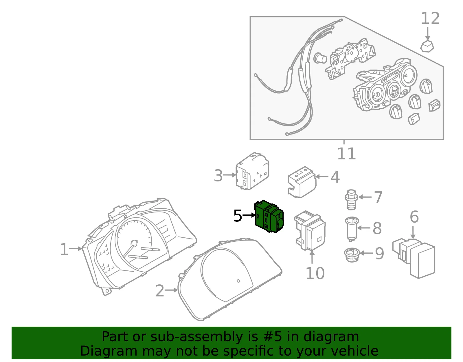 Electronic Traction Control Switch - GM (19316400)