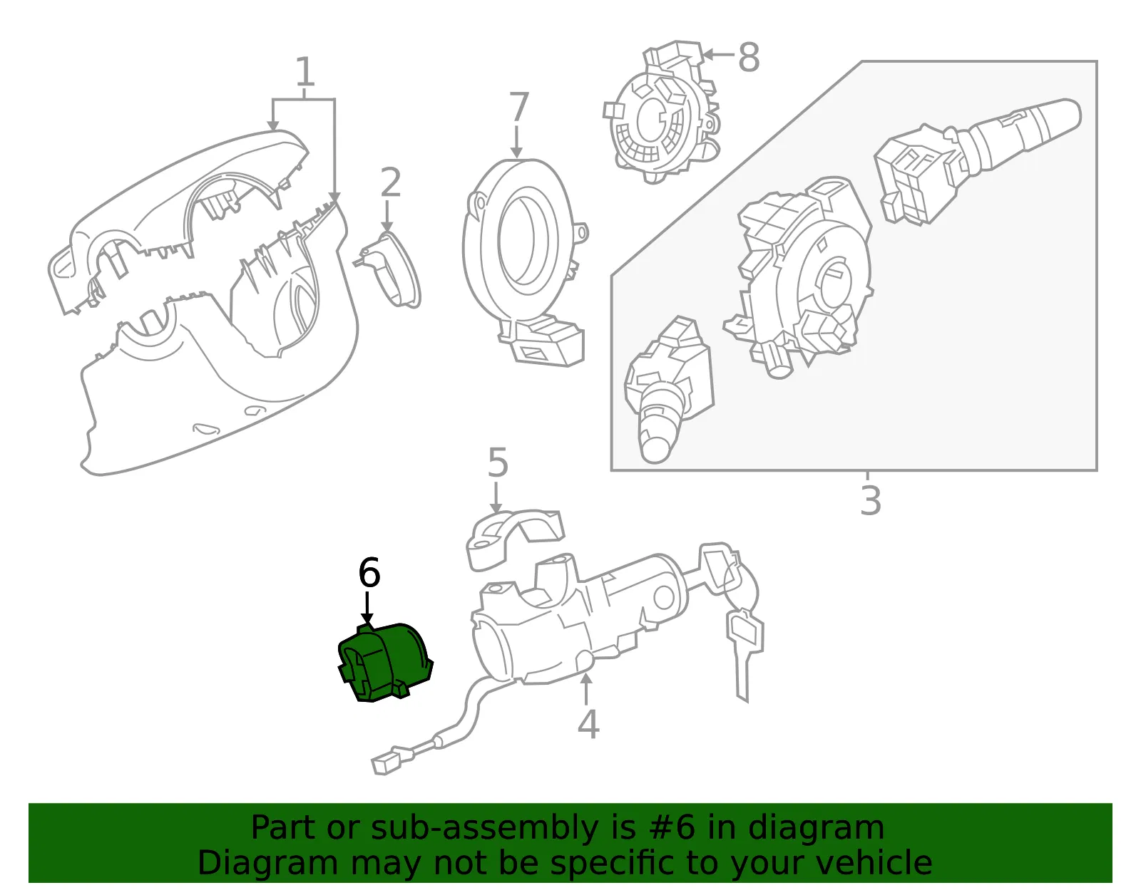Ignition Switch - GM (19316658)