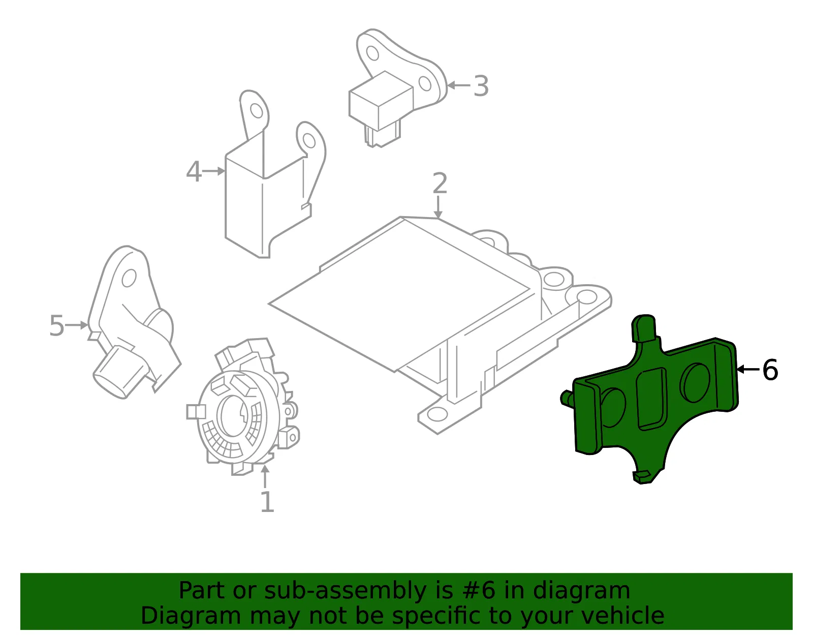 Airbag Sensor Bracket - GM (19317034)