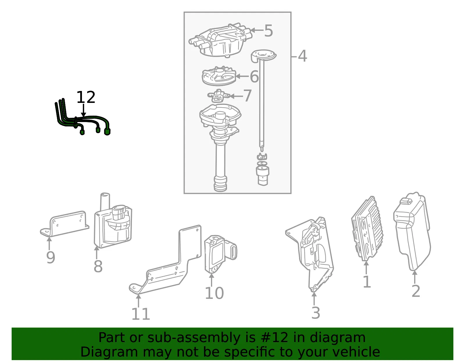 Spark Plug Wire Kit - GM (19417608)