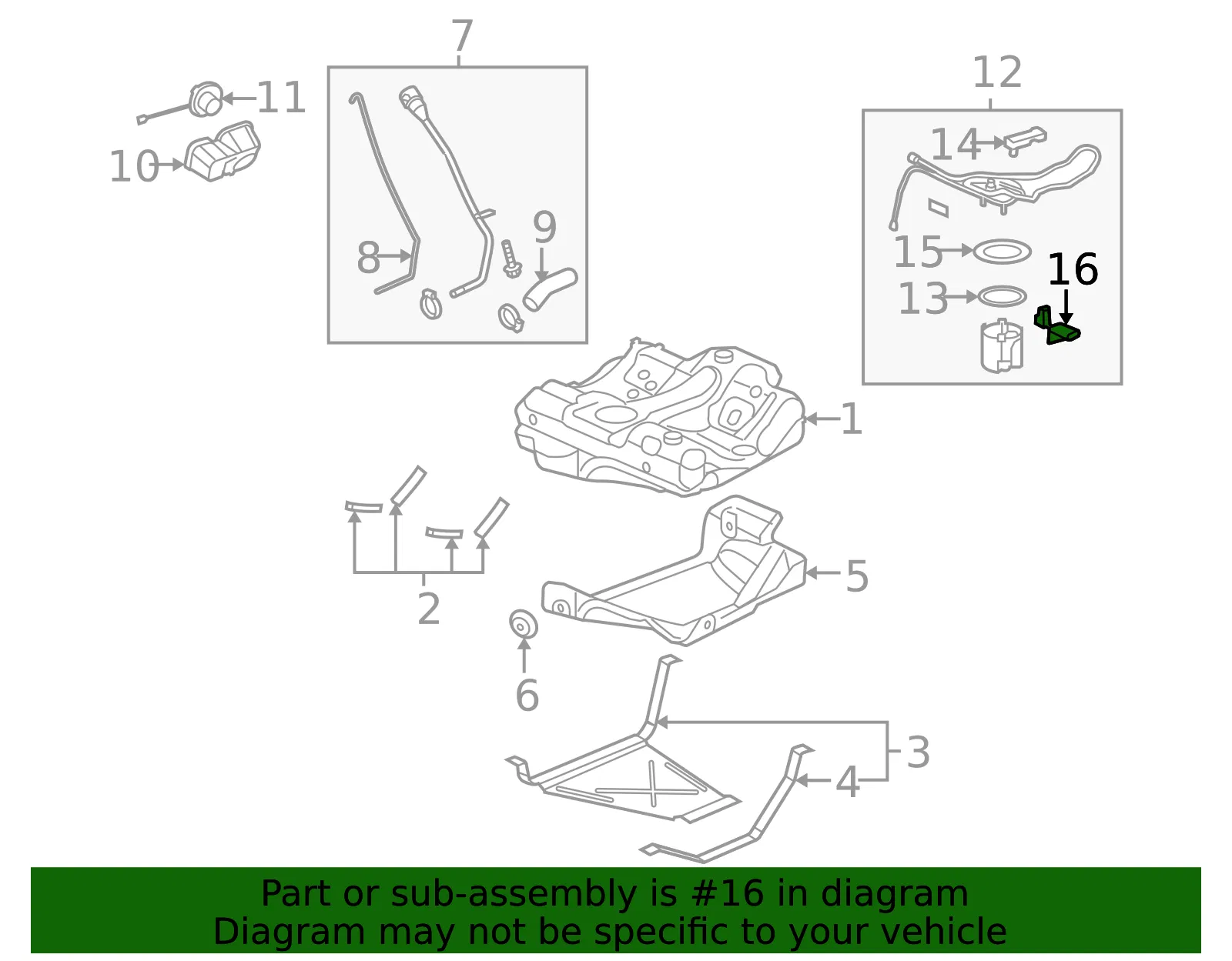 Fuel Level Sensor - GM (19418353)