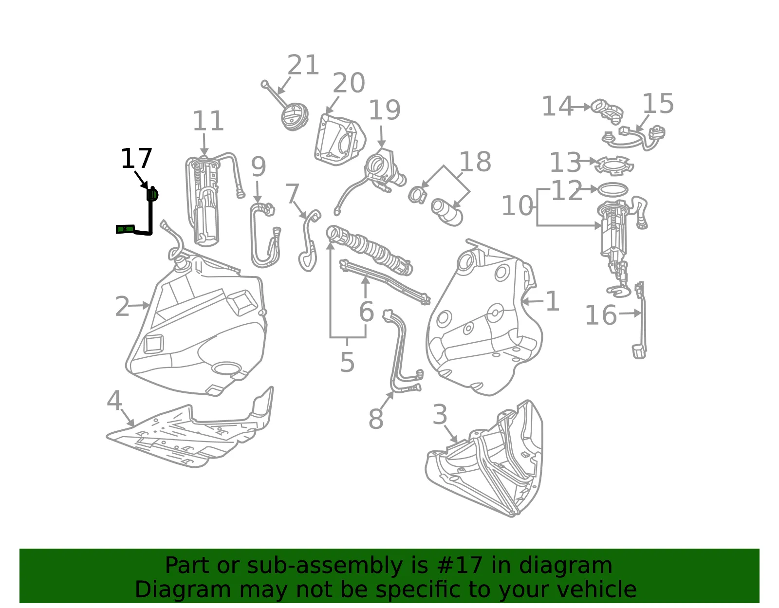 Driver Side Fuel Level Sensor Kit - GM (19420829)