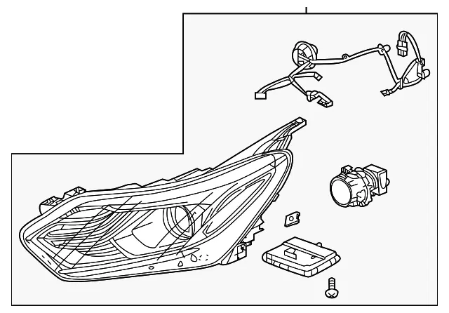 Headlamp Assembly - GM (19434550)