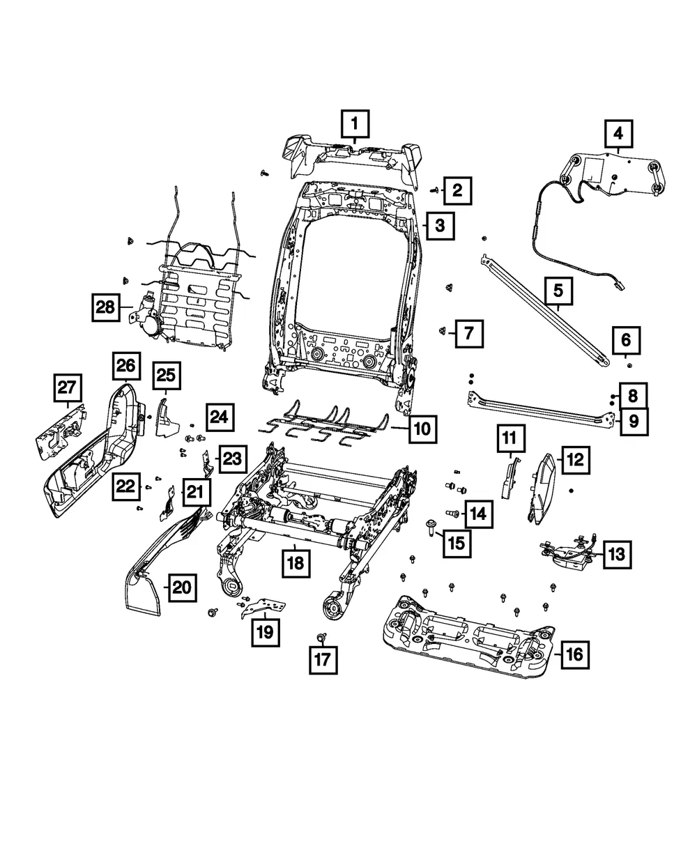 Switch Bezel - Passenger Side (RH) - Mopar (1NL72LC5AB)