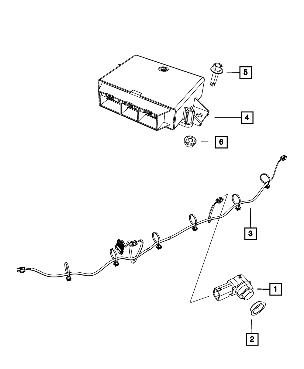 Park Assist Sensor - Mopar (1tr59ktmac)