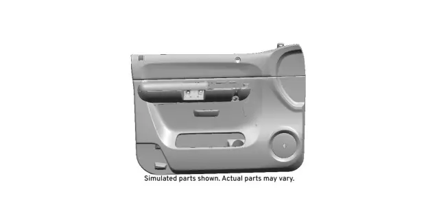 Light Titanium Front Driver Side Door Trim Panel - GM (20833611)