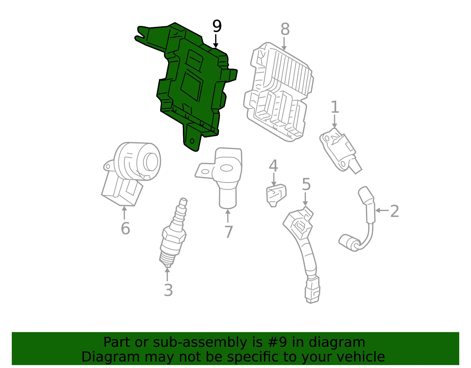 Engine Control Module Bracket - GM (20836831)