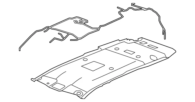 Light Titanium Headliner - GM (20933754)