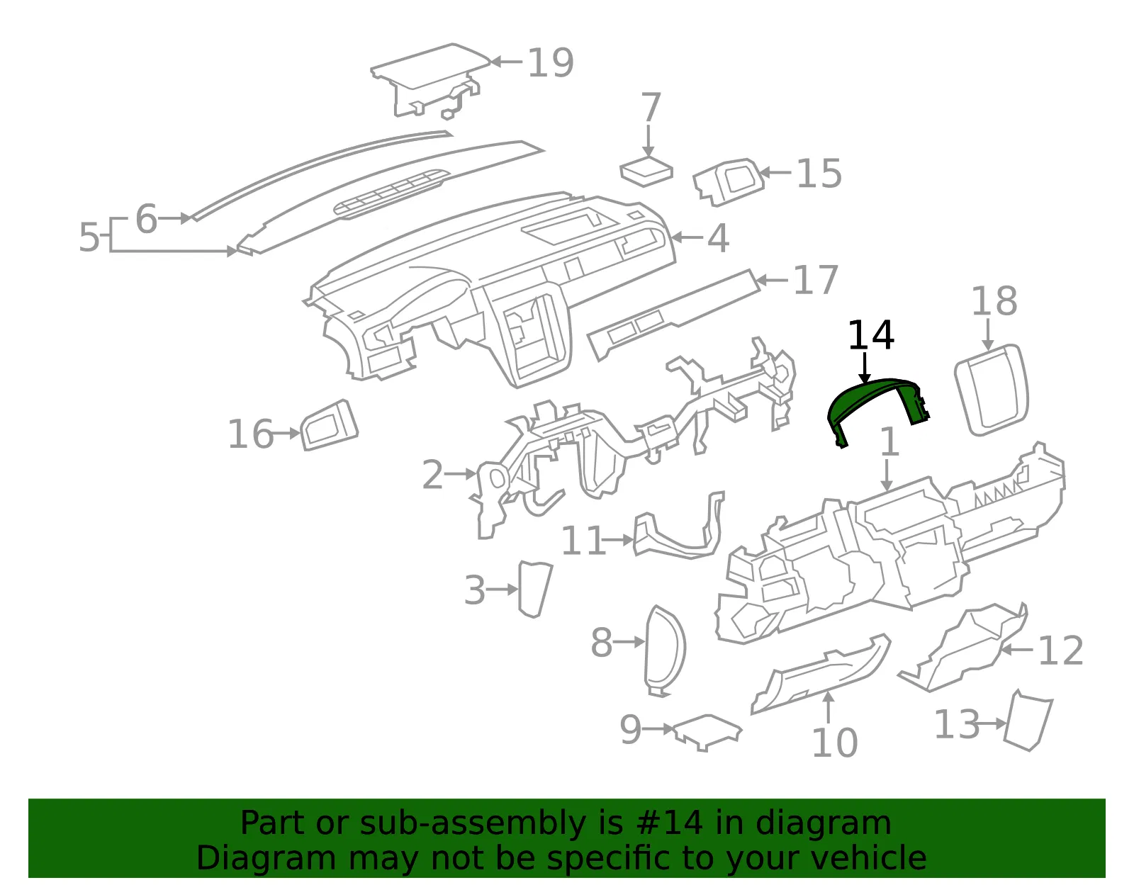 Cluster Visor - GM (20934176)