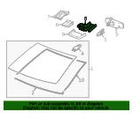 Windshield Multi-Function Sensor Mount Bracket Cover - GM (20942783)