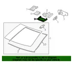 Windshield Multi-Function Sensor Mount Bracket Lower Cover - GM (20942784)