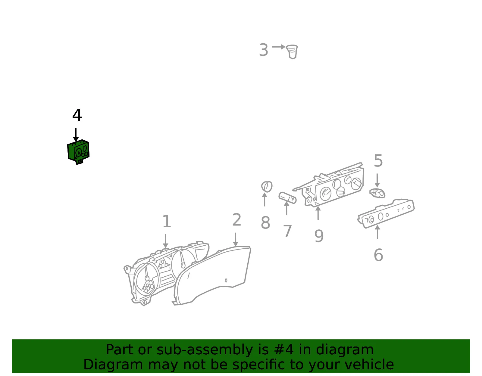 Automatic Headlamp Control Switch - ACDelco (20983208)