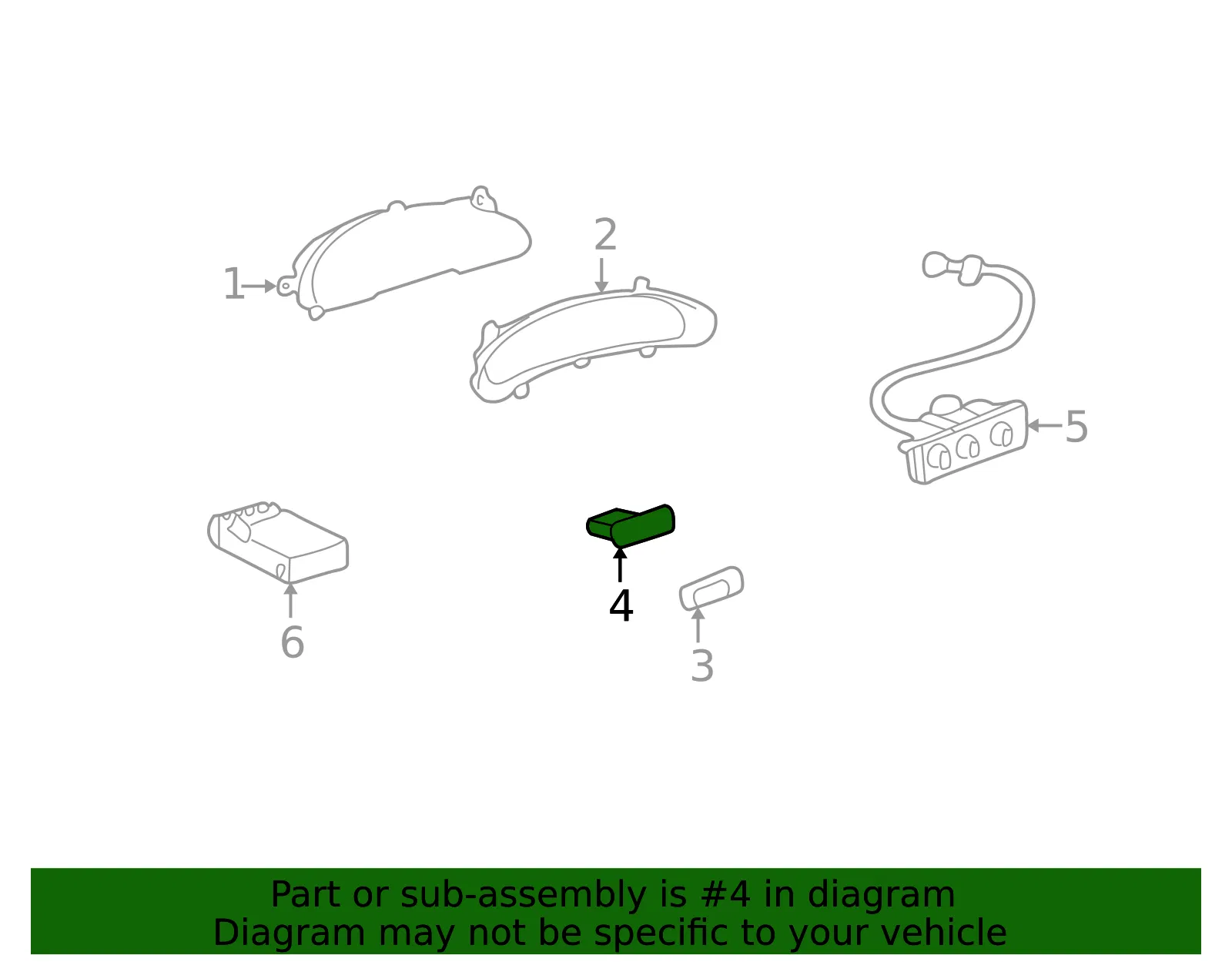 Switch Asm I/P Lp Dimr - GM (22658755)