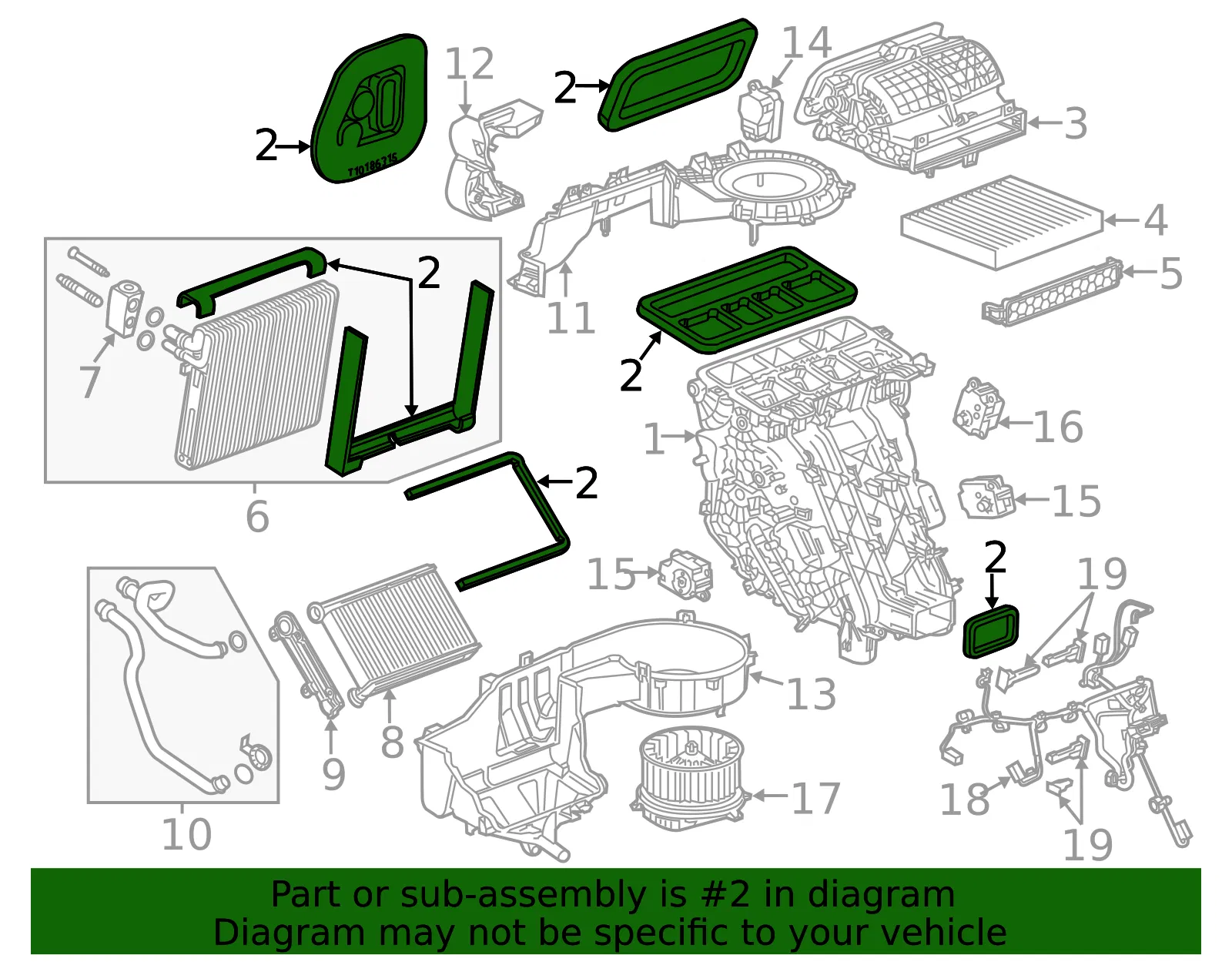 HVAC Module Gasket Kit - GM (22743921)