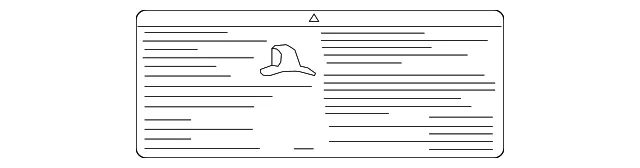 Battery Warning Label - GM (22756708)