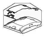 Light Titanium Headliner - GM (22787413)