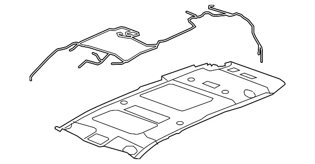 Light Cashmere Headlining Trim Panel - GM (22812853)