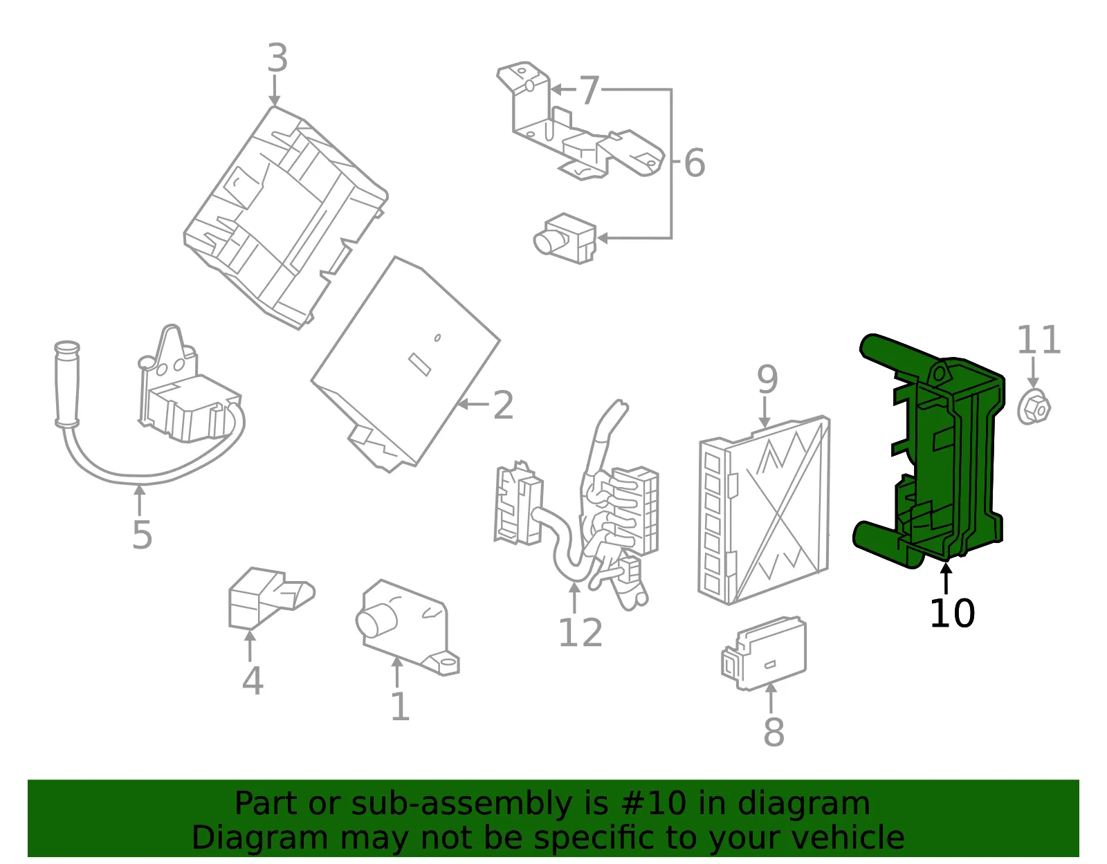 Body Control Module Bracket - GM (22818731)