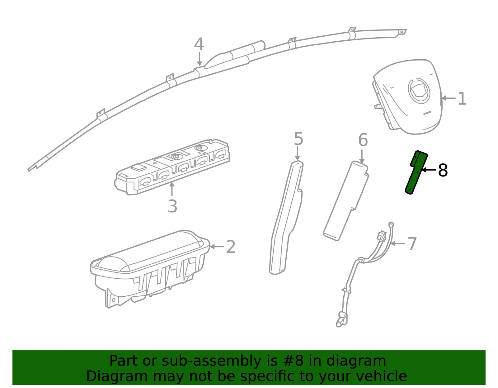 Driver Side Wiring Harness Ground Bracket - GM (22831713)