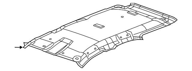 Light Titanium Headliner - GM (22848513)
