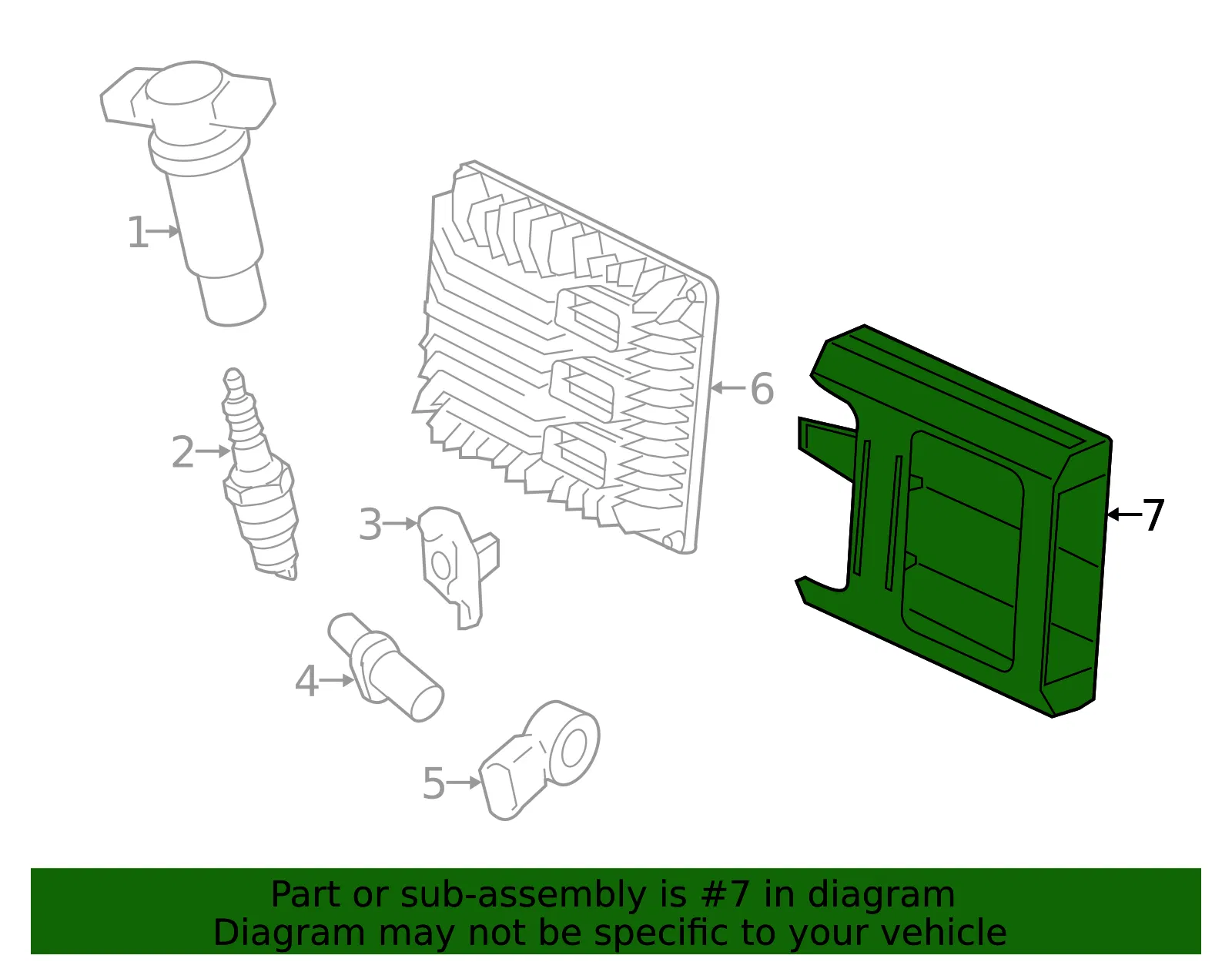 Engine Control Module Bracket - GM (22859944)