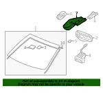 Windshield Multi-Function Sensor Mount Bracket Cover - GM (22863528)