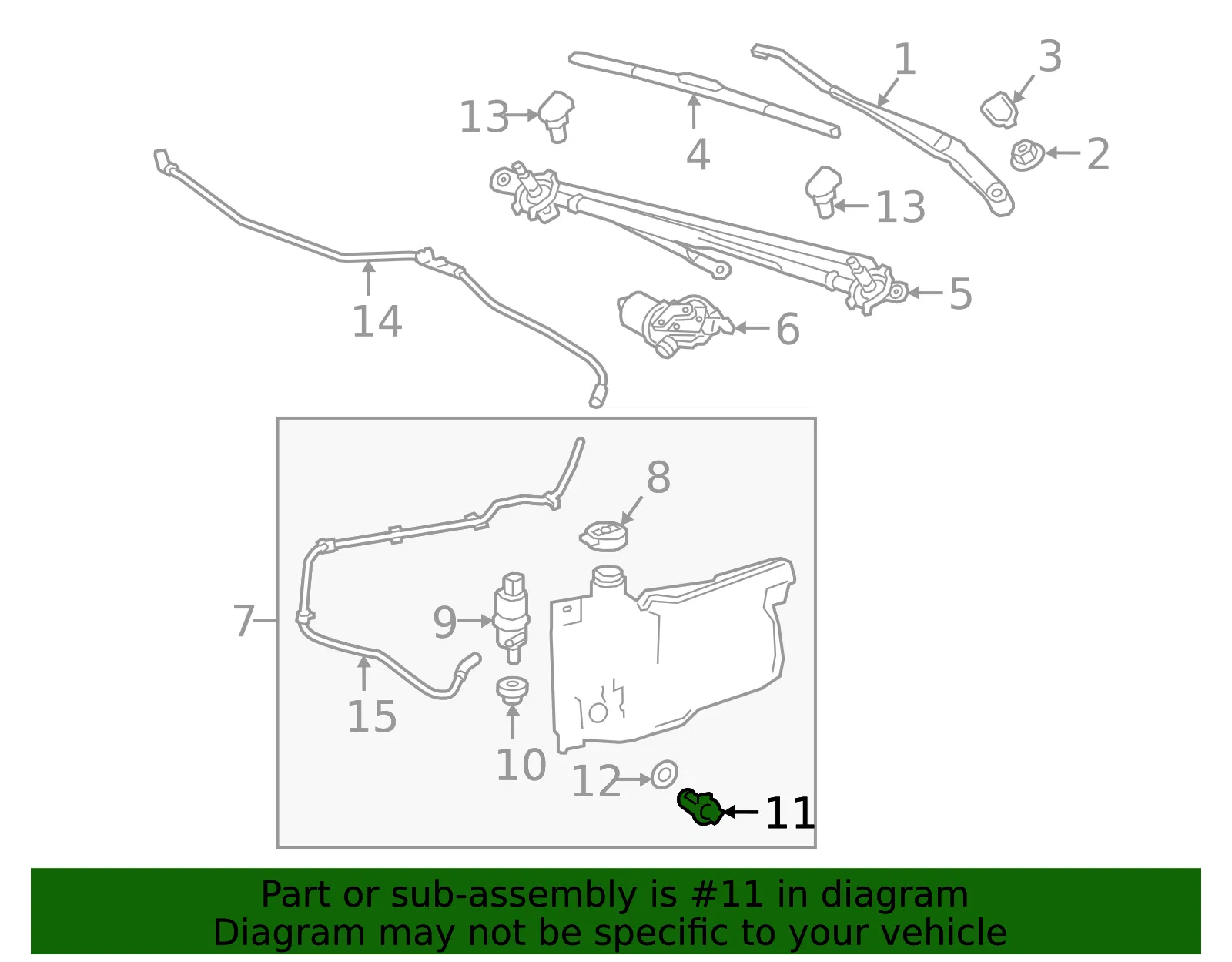 Windshield Washer Fluid Level Sensor - GM (22872930)