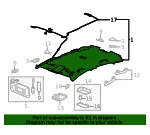 Light Titanium Headliner - GM (22876421)